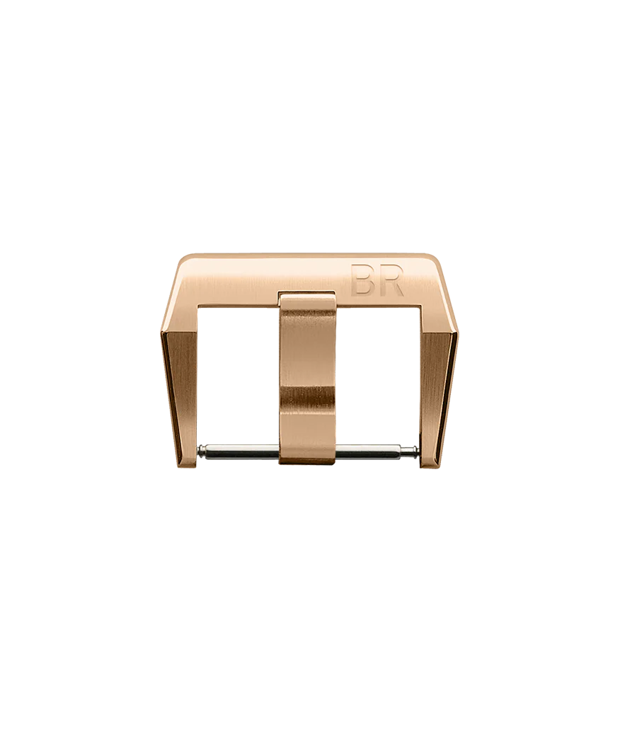 BR-03 (⌀ 42 MM) - BR-01 - BR-X1 Boucle ardillon en or rose satiné 18 k