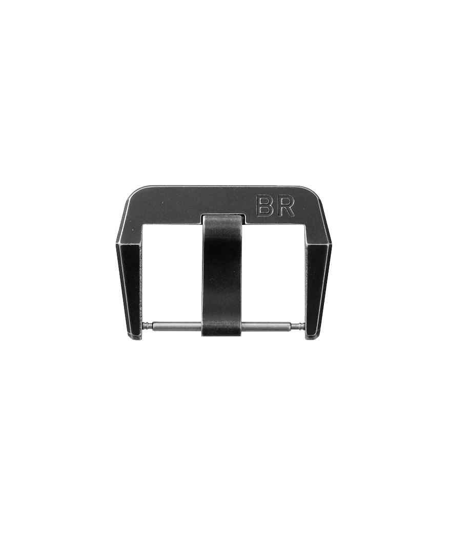 BR-03 (⌀ 42 MM) - BR-01 - BR-X1 Boucle ardillon en acier finition PVD noir vieilli
