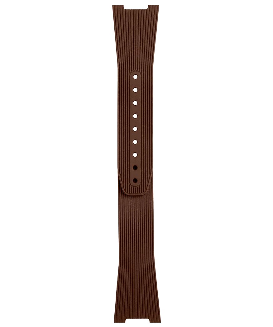 BR-05 AUTO - BR-05 GMT Bracelet en caoutchouc strié marron
